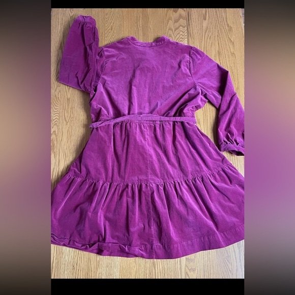 DRAPER JAMES RSVP Long Sleeve Corduroy Raspberry Magenta Dress-Size 2X - Picture 8 of 9